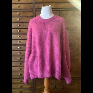 💕💕💕 Like New Pink Women’s Balloon Sleeve Sweater